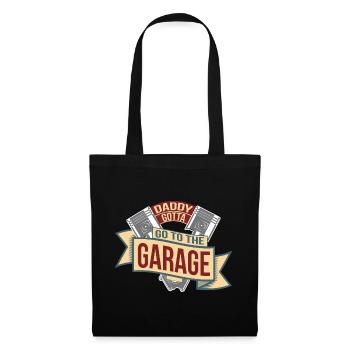 Cadeau de fête des pères pour papa pour la fête des hommes - Sac en tissu - noir - Devant