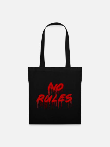 No rules spruch sprüche spray Geschenk Sprühen - Stoffbeutel - Schwarz