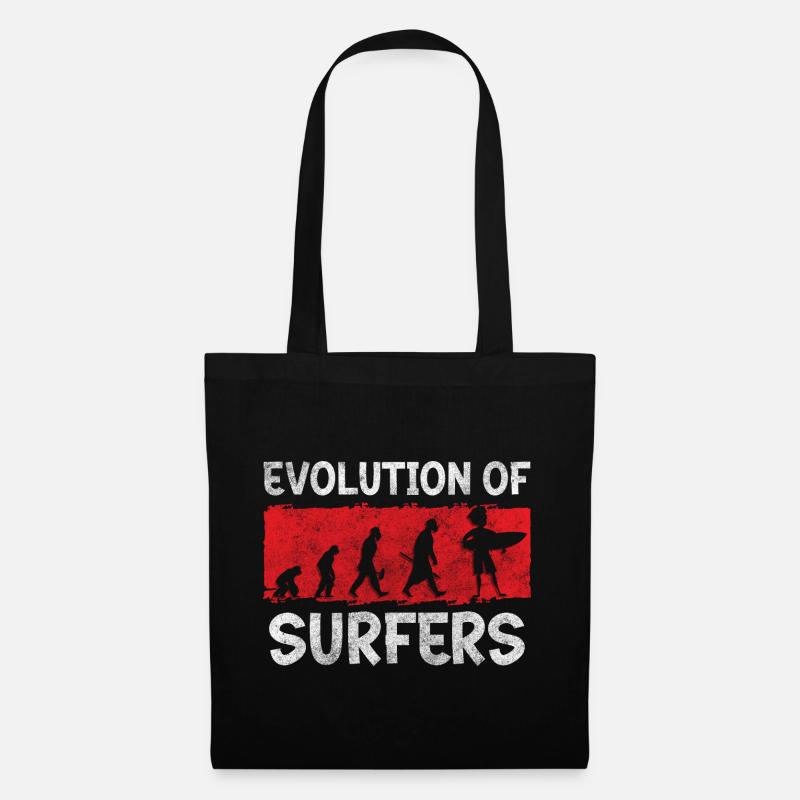 Surfing Wave Windsurfing Nature - Tote Bag - black