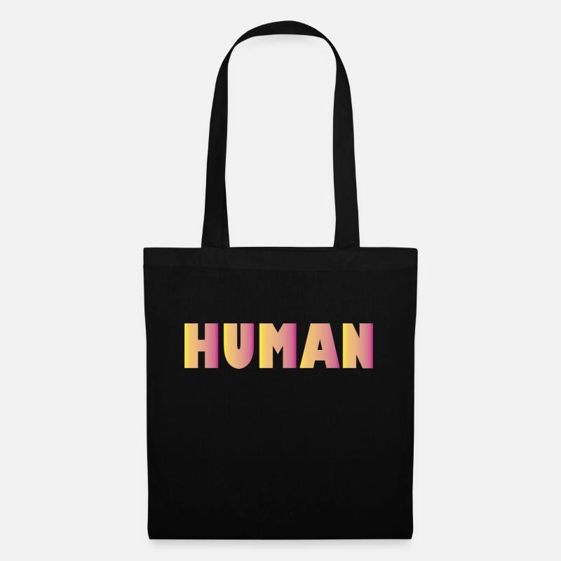 Human - Stoffbeutel - Schwarz