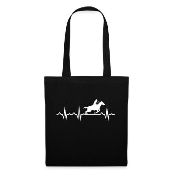 J’aime mon cheval Sport équestre Amour du cheval - Sac en tissu - noir - Devant