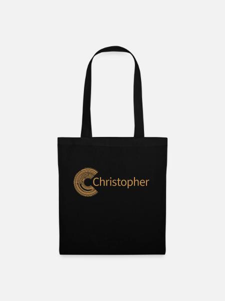 Für Christopher - Stoffbeutel - Schwarz