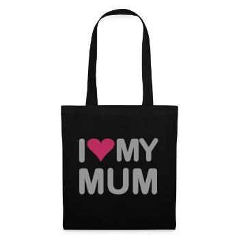 I love my Mum - Tote Bag - black - Front