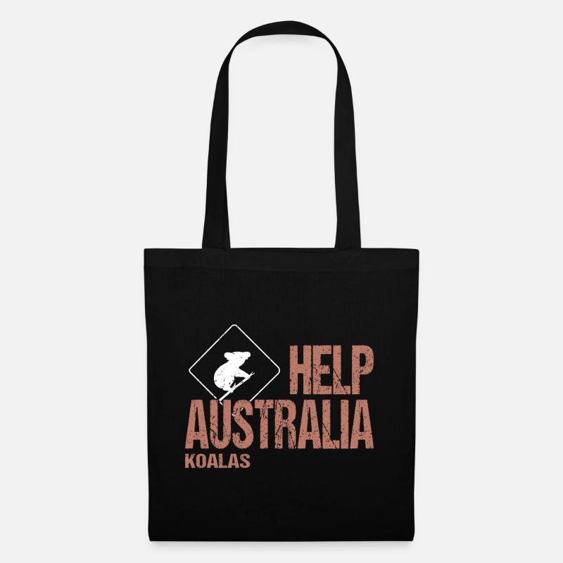 HELP AUSTRALIA KOALAS - Stoffbeutel - Schwarz