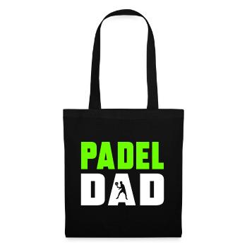 Padel Dad - Sac en tissu - noir - Devant