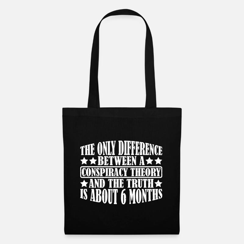 The Only Difference Between A Conspiracy 12 - Stoffbeutel - Schwarz