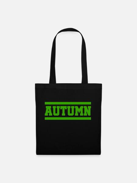 autumn - Stoffbeutel - Schwarz