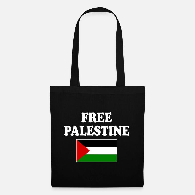 Free palestine - Stoffbeutel - Schwarz
