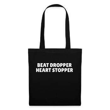 Beat dropper heart stopper music - Tote Bag - black - Front