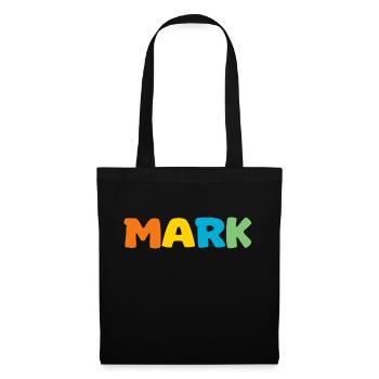 Name - Mark - Tote Bag - black - Front