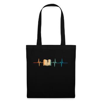 Heartbeat Book - Tote Bag - black - Front