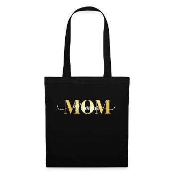 Maman d’amour - Sac en tissu - noir - Devant