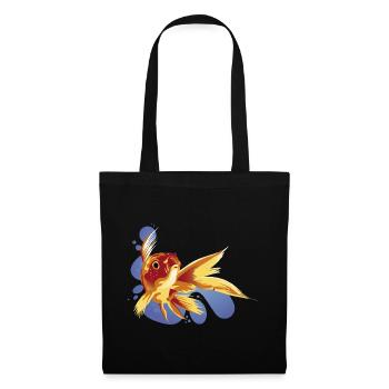 Fish Fish Aquarium Fins Pond Garden Fin - Tote Bag - black - Front