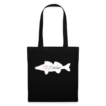 I Love Zander white - Tote Bag - black - Front