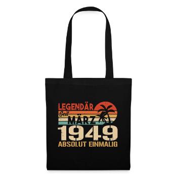 Legendary since March 1949 - absolutely unique - Tote Bag - black - Front