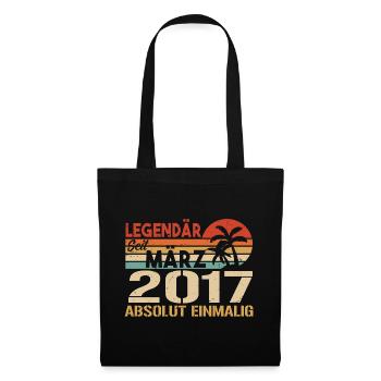 Legendary since March 2017 - absolutely unique - Tote Bag - black - Front