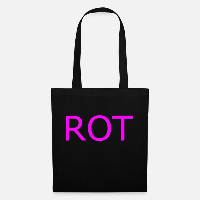 ROT in PINK - Stoffbeutel - Schwarz