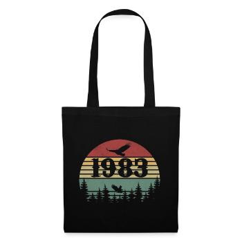 1983 Vintage Cadeau D’anniversaire 1983 Retro 1983 - Sac en tissu - noir - Devant
