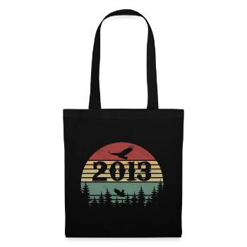 2013 Vintage Cadeau D’anniversaire 2013 Retro 2013 - Sac en tissu - noir - Devant