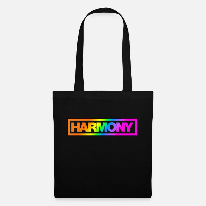 Typo HARMONY Contour Rainbow - Tote Bag - black