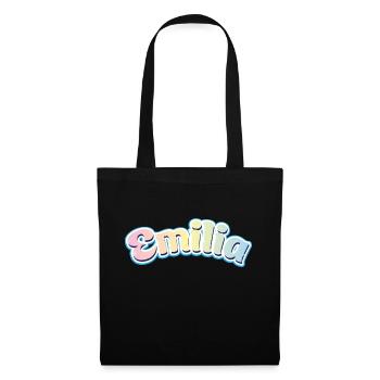 Emilia Einhorn Schirft - Sac en tissu - noir - Devant