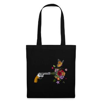 Un pistolet pour la paix - Sac en tissu - noir - Devant
