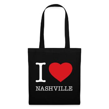 I LOVE NASHVILLE - Stoffbeutel - Schwarz - Vorne