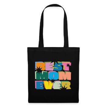 Best mom ever - Sac en tissu - noir - Devant