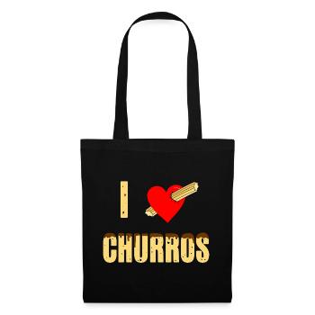 I love churros - Tote Bag - black - Front