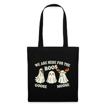 Halloween Ghosts - Goose Moose Boos - Tote Bag - black - Front