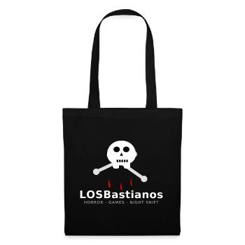 LosBastianos „Blutnacht“ – Skull & Bones - Stoffbeutel - Schwarz - Vorne