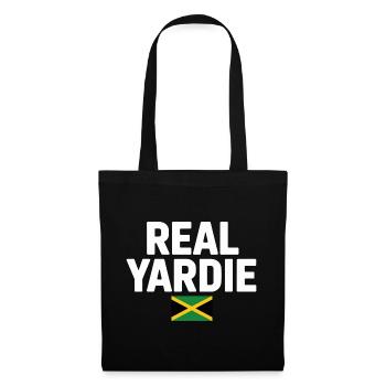 Real Yardie Jamaican Flag Tee - Stoffbeutel - Schwarz - Vorne