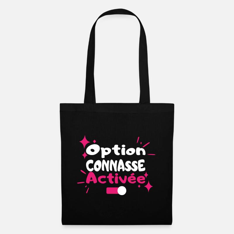 Option Diva Activée - Sac en tissu - noir