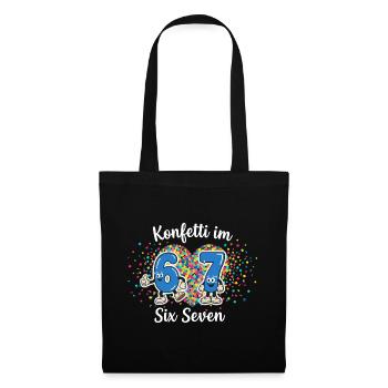 67 Six Seven Meme Confetti Carnival Cologne - Tote Bag - black - Front