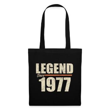 Anniversaire 1977 | Légende depuis 1977 - Sac en tissu - noir - Devant