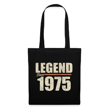Anniversaire 1975 | Légende depuis 1975 - Sac en tissu - noir - Devant