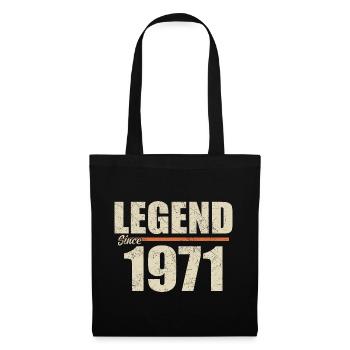 Anniversaire 1971 | Légende depuis 1971 - Sac en tissu - noir - Devant