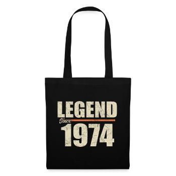 Anniversaire 1974 | Légende depuis 1974 - Sac en tissu - noir - Devant