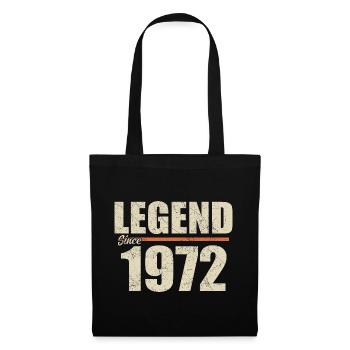 Anniversaire 1972 | Légende depuis 1972 - Sac en tissu - noir - Devant