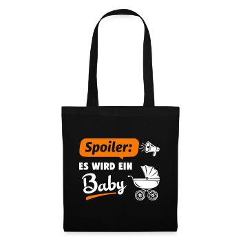 Spoiler: It's going to be a baby - Tote Bag - black - Front