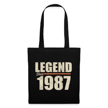 Anniversaire 1987 | Légende depuis 1987 - Sac en tissu - noir - Devant