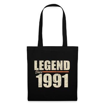 Anniversaire 1991 | Légende depuis 1991 - Sac en tissu - noir - Devant