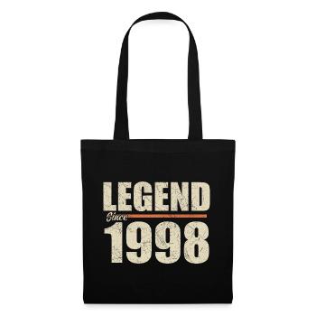 Anniversaire 1998 | Légende depuis 1998 - Sac en tissu - noir - Devant