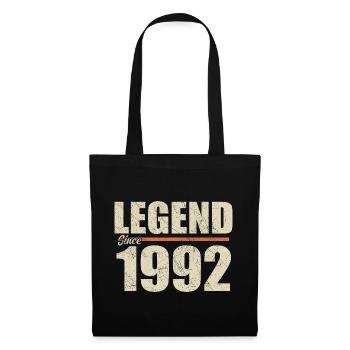 Anniversaire 1992 | Légende depuis 1992 - Sac en tissu - noir - Devant
