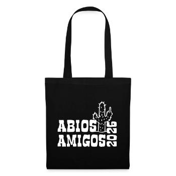 Abios Amigos 2026 - Abitur - Kaktus Geschenk - Stoffbeutel - Schwarz - Vorne