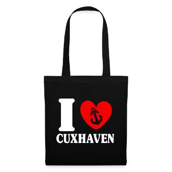 North Sea Holiday I LOVE CUXHAVEN Lustig - Tote Bag - black - Front