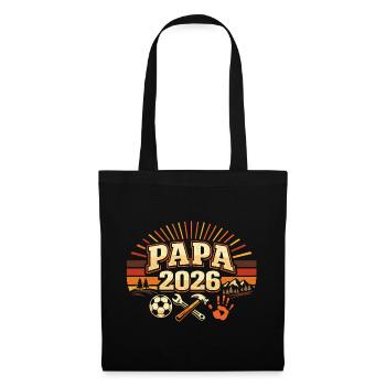 papa 2026 - Stoffbeutel - Schwarz - Vorne