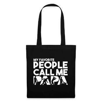 My Favorite People Call Me Papa Steel Worker Art - Tote Bag - black - Front