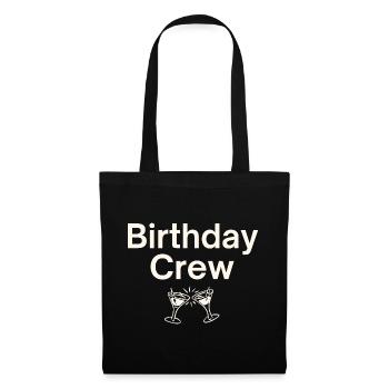 Birthday Crew - Stoffbeutel - Schwarz - Vorne