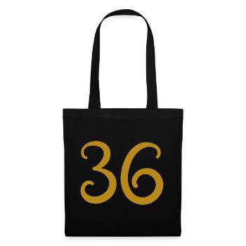 36 - Sac en tissu - noir - Devant